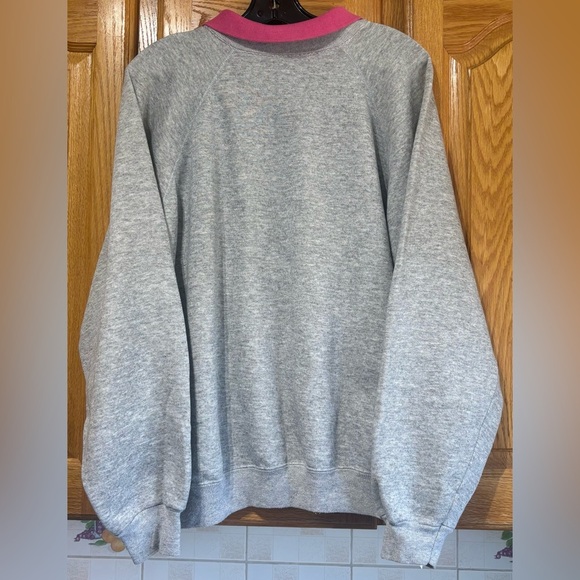 Vintage 90's Hanes Cat Lovers Embroidered Crewneck Swearshirt XL - Picture 5 of 5